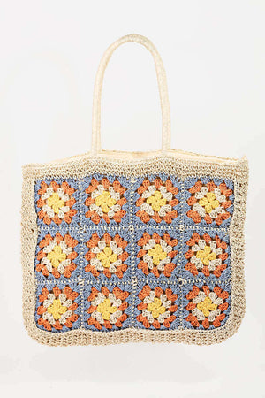 FAME Flower Braided Tote Bag at Bella Road