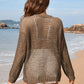 BELLA ROAD Heart Openwork Long Sleeve Cover-Up at Bella Road