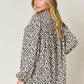 DOUBLE TAKE Full Size Leopard Long Sleeve Blouse at Bella Road