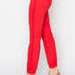 Risen full size high waisted red jogger jeans with relaxed fit, featuring stretch fabric and flattering high-rise waistline.