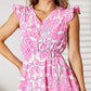 DOUBLE TAKE Floral V-Neck Cap Sleeve Dress at Bella Road