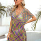 BELLA ROAD Openwork Contrast Short Sleeve Cover-Up at Bella Road