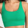 Millennia Crisscross Scoop Neck Active Tank - Green