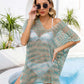 BELLA ROAD Openwork Slit V-Neck Cover Up at Bella Road