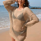 BELLA ROAD Backless Boat Neck Long Sleeve Cover Up at Bella Road