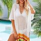 BELLA ROAD Rainbow Stripe Openwork Slit Cover-Up at Bella Road