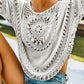 Semi-sheer Bella Road swim cover up with trendy crochet design, perfect for beach days and showing off swimwear.