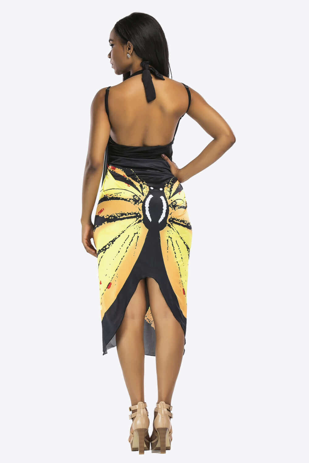 BELLA ROAD Butterfly Spaghetti Strap Cover Up at Bella Road