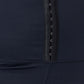 Close-up of Heimish Full Size Waist Trainer Corset Leggings in black showing front hook-and-eye closure detail.