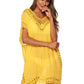 BELLA ROAD Cutout V-Neck Short Sleeve Cover-Up at Bella Road