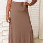 DOUBLE TAKE Full Size Soft Rayon Drawstring Waist Maxi Skirt Rayon at Bella Road