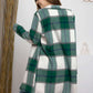 DOUBLE TAKE Full Size Plaid Button Up Lapel Collar Coat at Bella Road