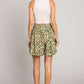 COTTON BLEU Floral Printed Smocked Waist Skorts at Bella Road