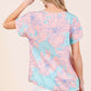 BOMBOM Floral Short Sleeve T-Shirt at Bella Road