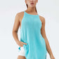 BELLA ROAD Round Neck Spaghetti Strap Sleeveless Cover Up at Bella Road