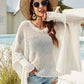 BELLA ROAD Openwork Slit Long Sleeve Cover-Up at Bella Road