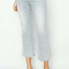 RISEN Full Size Mid Rise Cropped Flare Jeans - Light