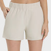 Millennia Elastic Waist Active Shorts - Beige