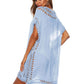 BELLA ROAD Cutout V-Neck Short Sleeve Cover-Up at Bella Road