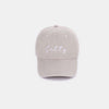 SALTY Embroidered Vintage Washed Baseball Cap - Ash Mocha