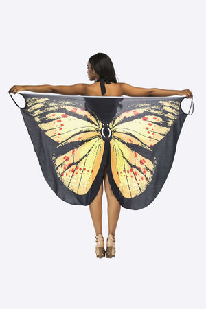 BELLA ROAD Butterfly Spaghetti Strap Cover Up at Bella Road