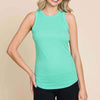 Ribbed Round Neck Tank | Full Size - Bubble Mint