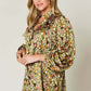 DOUBLE TAKE Full Size Printed Long Sleeve Blouse at Bella Road