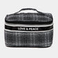 Love & Peace Striped Handle Bag