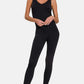 ZENANA Ribbed Bra Padded Sports Seamless Jumpsuit at Bella Road