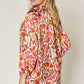 DOUBLE TAKE Full Size Printed Button Up Long Sleeve Shirt at Bella Road