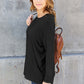 Round Neck Dropped Shoulder T-Shirt