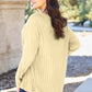 Ribbed Round Neck Long Sleeve Knit Top