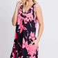 HEIMISH Full Size Floral V-Neck Tank Dress with Pockets at Bella Road