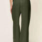 DOUBLE TAKE Full Size Texture Drawstring Wide Leg Pants at Bella Road