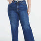 BAYEAS Full Size High Waist Cat's Whisker Wide Leg Jeans at Bella Road