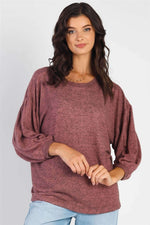 TASHA APPAREL Drop Shoulder Puff Sleeve Top at Bella Road