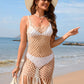 BELLA ROAD Fringe Openwork Wide Strap Cover Up at Bella Road