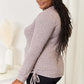 Drawstring Ribbed Long Sleeve T-Shirt