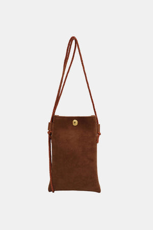 Bella Road Suede Snap Down Crossbody Bag