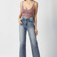 High Waist Raw Hem Straight Jeans by Risen Jeans - chic and versatile denim with a flattering high-rise fit and casual raw hem detailing.