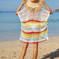 BELLA ROAD Cutout Striped Cover-Up with Tassel at Bella Road