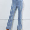 Bella Road Raw Hem Bootcut Jeans with Pockets - Light