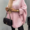 Bella Road Round Neck Batwing Sleeve Sweater - Blush Pink