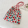 Printed Spaghetti Strap Shoulder Bag - Red