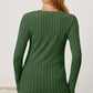 Basic Bae Ribbed V-Neck Long Sleeve T-Shirt