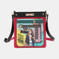 Nicole Lee USA Nikky Crossbody Bag with colorful design and front zipper pocket