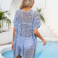 BELLA ROAD Openwork Slit V-Neck Cover Up at Bella Road