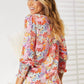 DOUBLE TAKE Floral Print Long Puff Sleeve Blouse at Bella Road