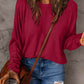 DOUBLE TAKE Full Size Round Neck Long Sleeve T-Shirt at Bella Road