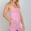 Sleeveless Active Tennis Dress with Unitard Liner - Mauve